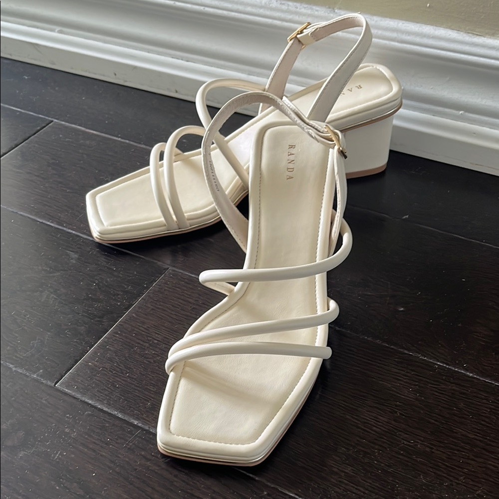 White Strappy Women's Sandals